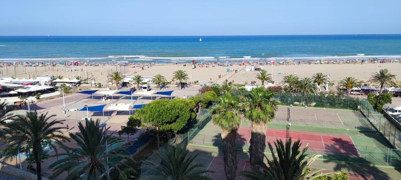 Apartamento Vistas Espectaculares 1ª Linea Playa, Wifi, Ascensor Sagunto Exterior foto