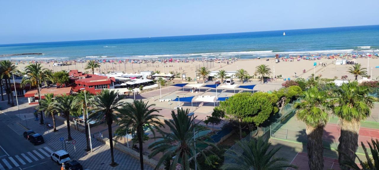 Apartamento Vistas Espectaculares 1ª Linea Playa, Wifi, Ascensor Sagunto Exterior foto