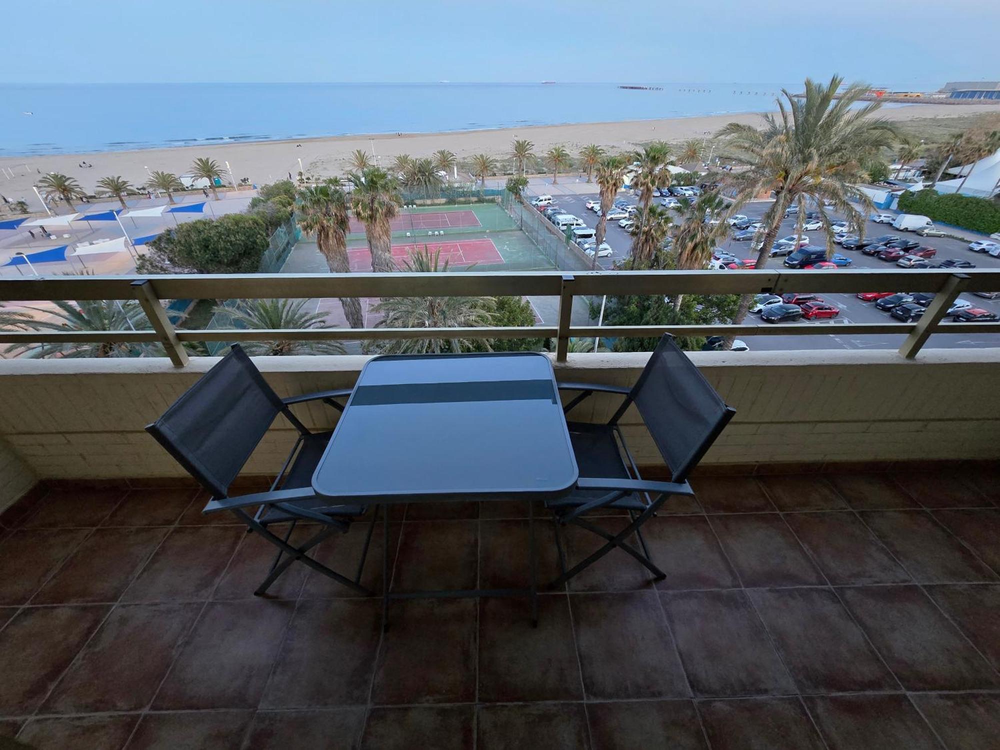 Apartamento Vistas Espectaculares 1ª Linea Playa, Wifi, Ascensor Sagunto Exterior foto